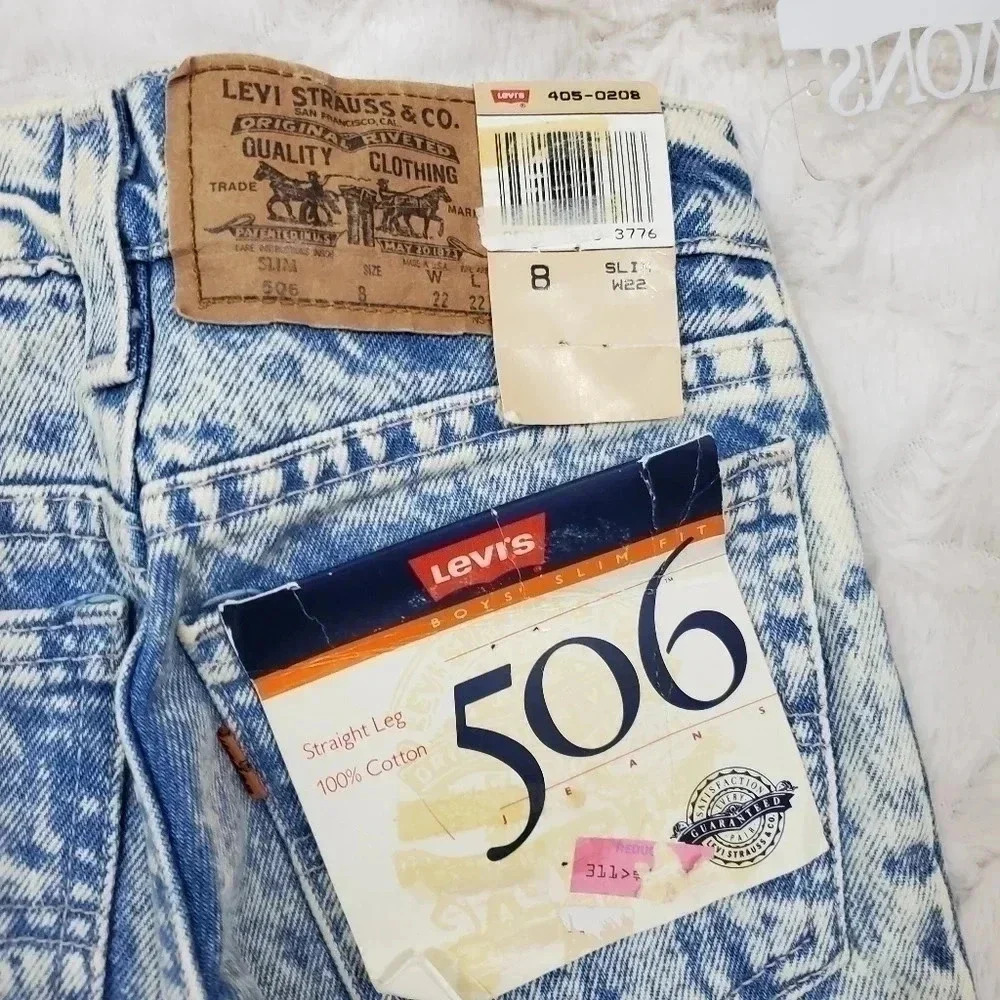 Vintage Boys Stone washed slim Levi 506. S… - Picture 6 of 7